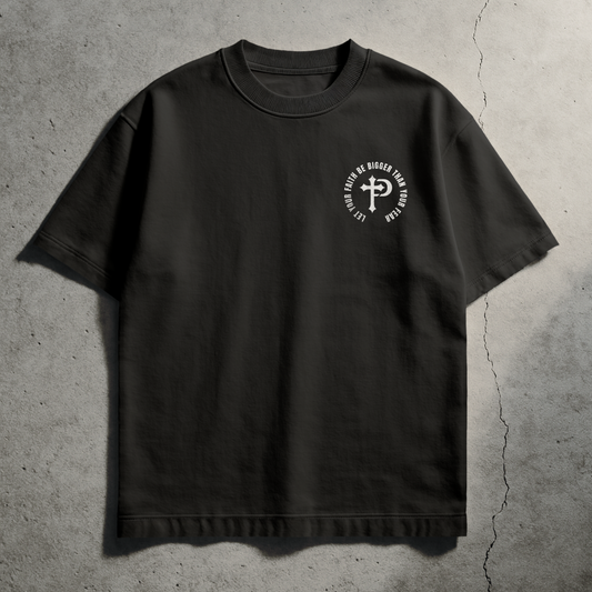 Paid in Full Apparel- Faith over Fear Tee- Oversized Christian Streetwear Clothing Brand