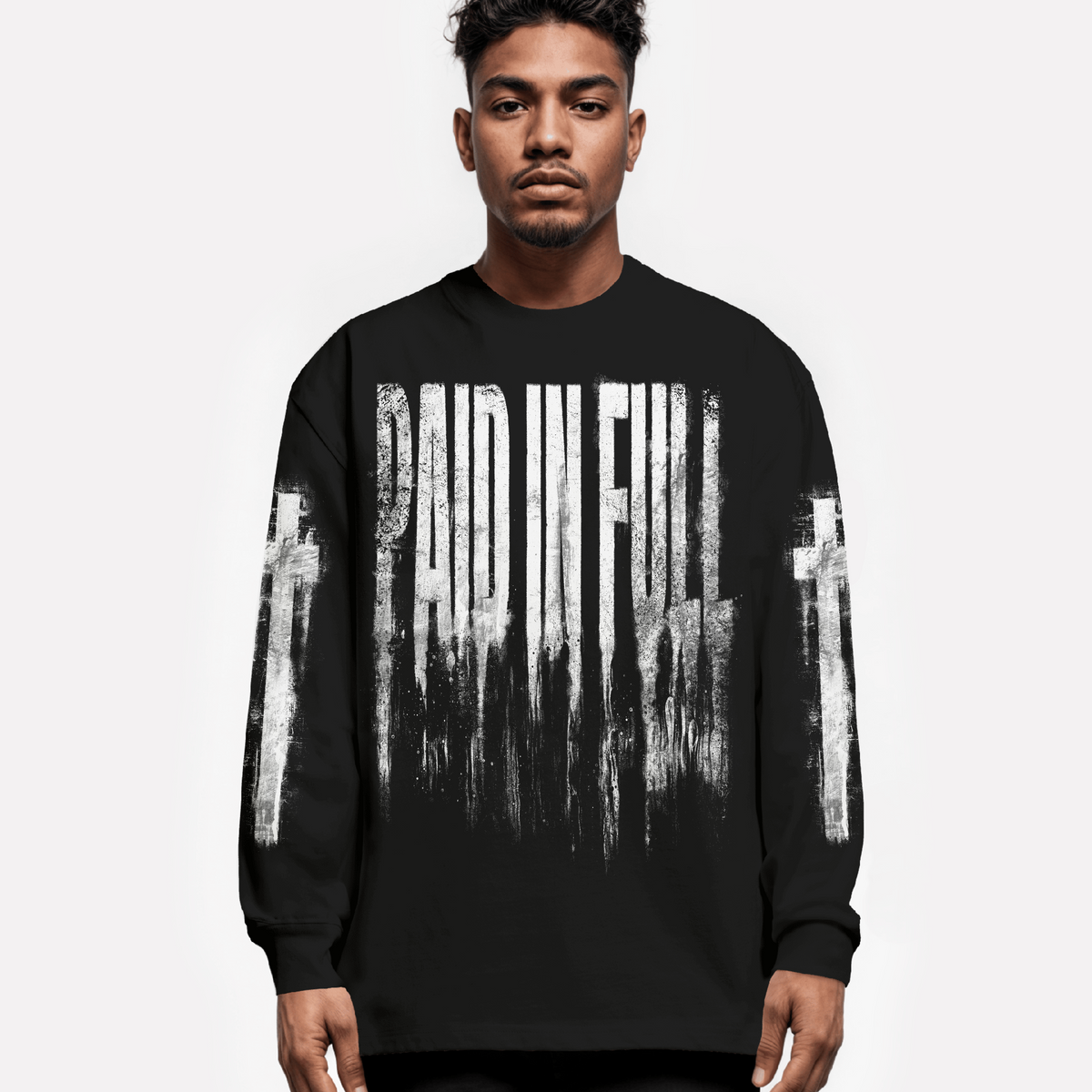 Paid in Full Distressed Long Sleeve